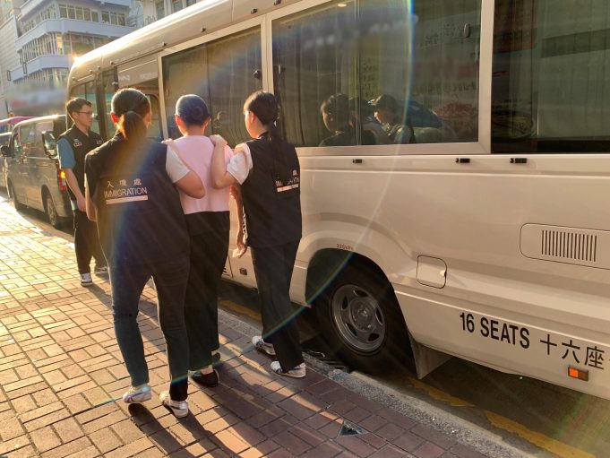 Hong Kong Authorities Conduct Massive Operations, Arresting Dozens in Crackdown on Illegal Workers anti-illegal worker operations