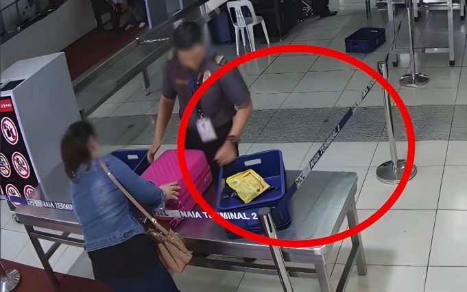 NAIA screener axed for getting chocolates from passenger’s luggage NAIA_Chocolate_4x