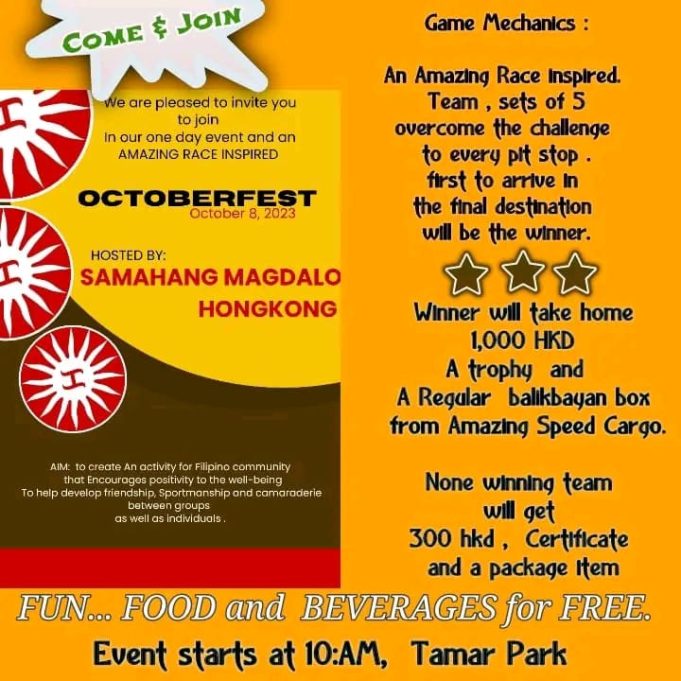 OFWs Amazing Race in October OFWs Amazing Race in October