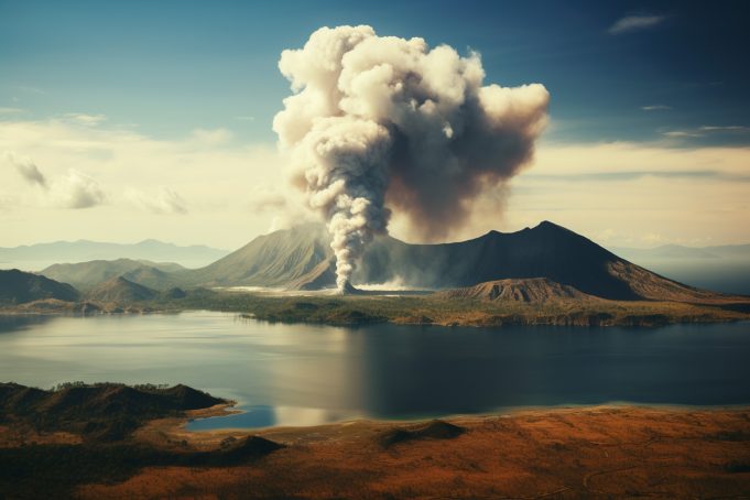 Phivolcs, naglabas ng babala laban sa masamang epekto ng namataang vog sa Bulkang Taal Taal volcano
