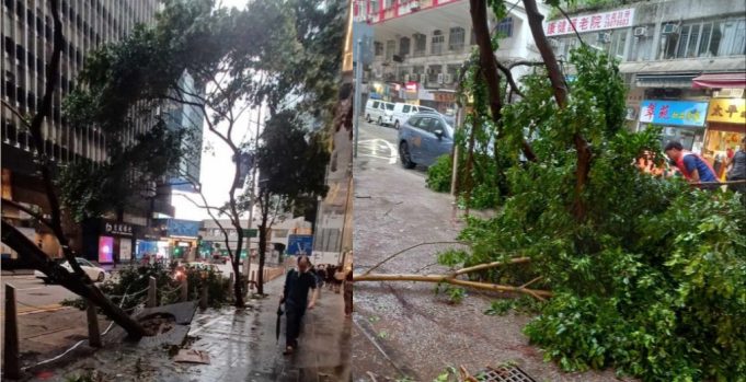 BALIK sa normal ang HK pagkatapos hagupitin ng Signal No. 10 ng bagyong Saola TyphoonSoala_1693714947877