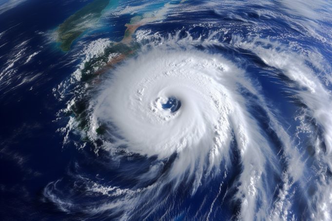 Philippines Braces for Stormy Season as Climate Woes Mount satellite image of tropical cyclone