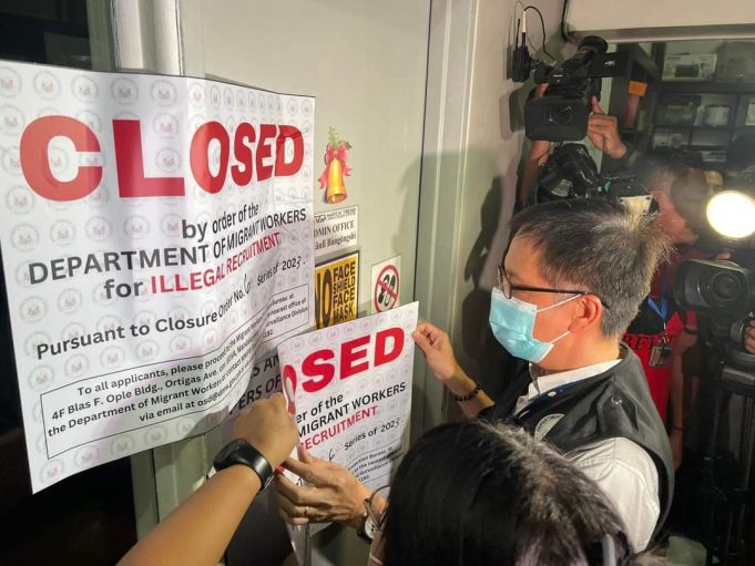 DMW shuts down training center promising jobs in Taiwan DMW shuts down training center