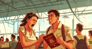 Passport at Boarding Pass, Pinunit ng Mister nang Paalis na OFW Passport at Boarding Pass, Pinunit ng Mister nang Paalis na OFW