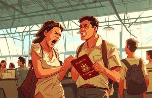 Passport at Boarding Pass, Pinunit ng Mister nang Paalis na OFW Passport at Boarding Pass, Pinunit ng Mister nang Paalis na OFW