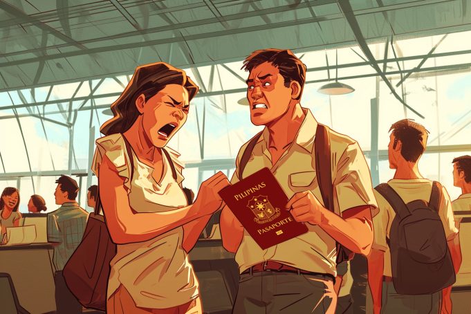 Passport at Boarding Pass, Pinunit ng Mister nang Paalis na OFW Passport at Boarding Pass, Pinunit ng Mister nang Paalis na OFW