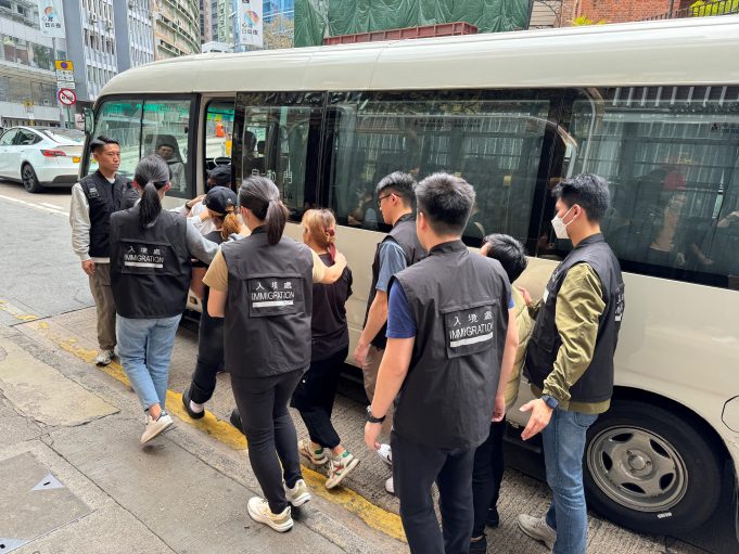 14 persons arrested during anti-illegal worker operations in Hong Kong 14 persons arrested during anti-illegal worker operations