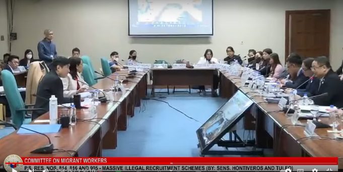 OFW sa HK, witness sa pagdinig ng kaso ng Illegal recruitment sa Senado Senate hearing on OFW scam