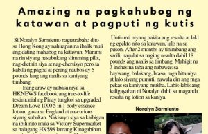 Amazing na pagkahubog ng katawan at pagputi ng kutis HK Pinoy Tv News 6th - 14th Mar FB Post and Pin up