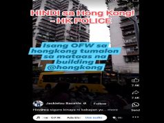 Sa video na kumalat, walang ulat na OFW sa HK na tumalon sa building, HK Pulis Hindi sa Hong Kong v2