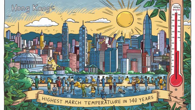 Hong Kong experienced the highest March temperature in 140 years. Hong Kong experienced the highest March temperature in 140 years