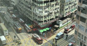 A Filipino was injured in a deadly fire that ripped through a residential building in Yau Ma Tei Deadly Blaze Tears Through Residential Building in Yau Ma Tei