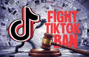 TikTok Vows Legal Fight After Biden Signs Bill Paving Way for Ban Fight Tiktok Ban cartoon
