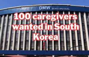 South Korea Seeks 100 Filipino Caregivers in New Labor Partnership 100 caregivers wanted in South Korea