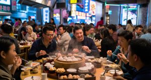 Hong Kong Businesses Largely Comply with New Plastic Ban – Government A candid photo of a bustling Hong Kong restaurant