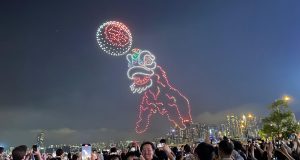 Hong Kong Tourism Board Unveils Mesmerizing Drone Show to Mark Cultural Festivals Drones and ice cream draw visitors to Wan Chai show - RTHK