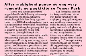 After mabighani panay na ang very romantic na pagkikita sa Tamar Park HK Pinoy Tv News 22nd May - 28th May 24 FB Post and Pin up