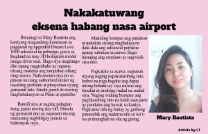 Nakakatuwang Eksena Habang Nasa Airport HK Pinoy Tv News 8th May - 14th May 24 FB Post and Pin up