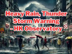 Heavy Rain, Flooding Paralyzes Hong Kong; Danger Warnings Issued Heavy Rain, Thunder Storm Warning - HK Observatory