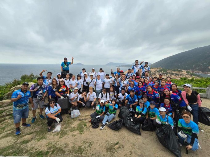 Ilang Grupo ng mga OFWs Nagsagawa ng Clean up Drive sa Coastal Area ng Shek O