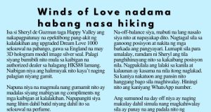 Winds of Love nadama habang nasa hiking HK Pinoy Tv News 5th June - 11th June 24 FB Post and Pin up