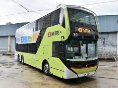 MTR Corp Rolls Out First Electric Bus MTR's first electric bus