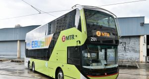 MTR Corp Rolls Out First Electric Bus MTR's first electric bus
