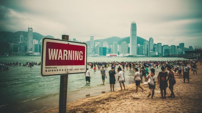 Hong Kong Beaches Flagged for “Very Poor” Water Quality Red flags hoisted at several beaches