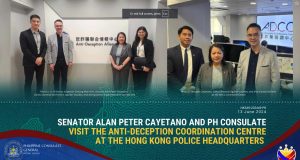 Senator Alan Peter Cayetano and PH Consulate Visits The Anti-Deception Coordinating Centre at the Hong Kong Police Headquarters Senator cayetano and PCG-HK