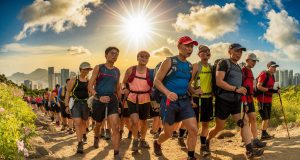 Heat Wave Sparks Health Warning: Experts Urge Caution During Outdoor Activities a-group-of-dedicated-hong-kong-hikers-trekking03
