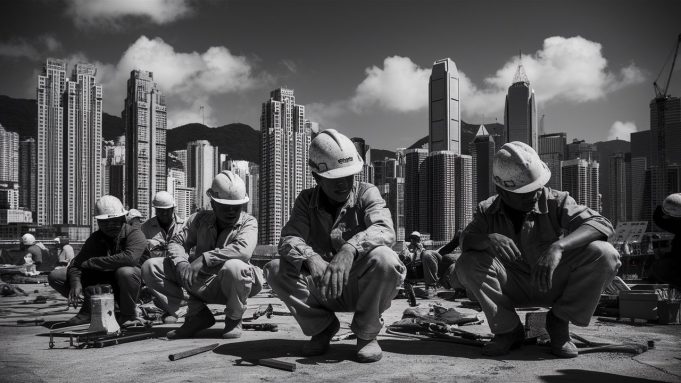 Employers Told to Protect Workers from Scorching Temperature – HK Labour Department a-striking-photo-of-hong-kong-construction-workers