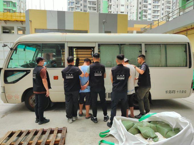 Hong Kong Immigration Department Arrested 9 Persons During Anti-Illegal Workers Operations anti-illegal worker operations codenamed Contribute and Twilight