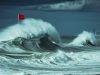Red flag hoisted at Big Wave Bay Beach big waves, the red flag has been hoisted at Big Wave Bay Beach in Southern District, Hong Kong Island.