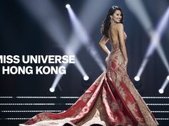 Hong Kong Miss Universe Pageant Lifts Age Limit, Offers HK$1 Million Prize A beautiful woman wearing evening gown with back turn to the camera, stage light, Miss Universe Hong Kong