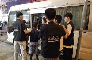 Immigration Department Arrested 21 Illegal Workers in Four-Day Operation Immigration Department Arrested 21 Illegal Workers