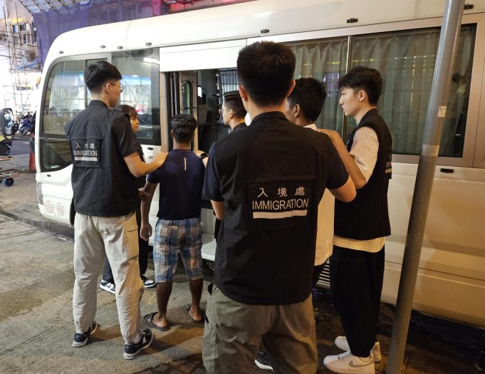 Immigration Department Arrested 21 Illegal Workers in Four-Day Operation Immigration Department Arrested 21 Illegal Workers