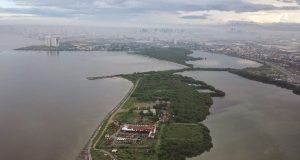 Philippine Tanker Sinks Off Manila, Triggering Major Oil Spill Manila Bay aerial