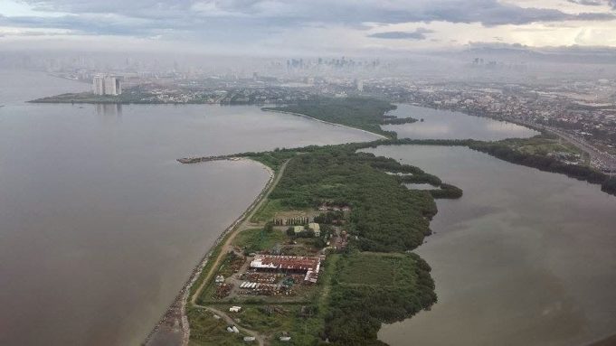 Philippine Tanker Sinks Off Manila, Triggering Major Oil Spill Manila Bay aerial