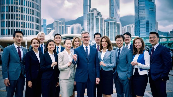 Hong Kong’s Talent Import Schemes Attract Over 130,000, But Concerns Linger About Expectations a-professional-photo-of-an-international-team