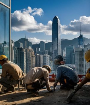 Hong Kong Labor Dept. Urges Employers to Prioritize Worker Safety Amid Heat Wave a-striking-photo-of-construction-workers-03