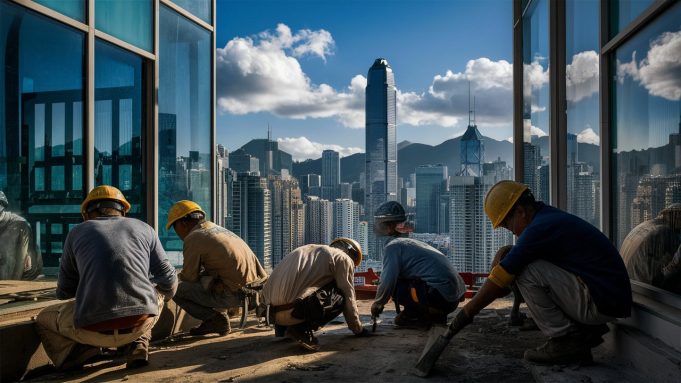 Hong Kong Labor Dept. Urges Employers to Prioritize Worker Safety Amid Heat Wave a-striking-photo-of-construction-workers-03
