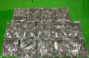 Duo Arrested After Over $3 Million Worth of Drugs Found in Yuen Long Raid cannabis products in Yuen Long