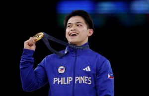 Carlos Yulo Makes History with Second Olympic Gold in Paris Carlos Yulo gold vault