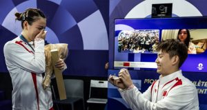 China’s Huang wins gold in doubles, then gets engagement ring Following her victory, Huang Yaqiong received a surprise proposal from her boyfriend and fellow Chinese shuttler Liu Yuchen. Photo: Reuters