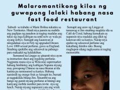 Malaromantikong kilos ng guwapong lalaki habang nasa fast food restaurant HK Pinoy Tv News 21st - 27th Aug 24 FB Post and Pin up