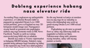 Dobleng experience habang nasa elevator ride HK Pinoy Tv News 28th Aug - 3rd Sep 24 FB Post and Pin up