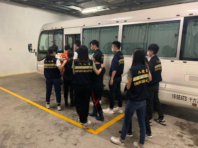 Two Foreign Domestic Helpers Arrested in Mong Kok for Illegal Hawking Hong Kong Immigration Department Police