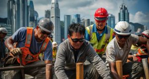 Heat Stress Warning Issued – Employers Urged to Protect Workers Hong Kong construction workers working under heat