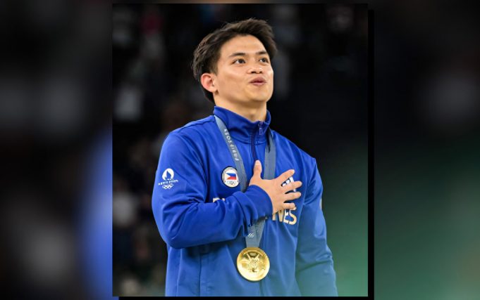 Carlos Yulo’s Olympic Triumph to Be Celebrated with PHP20 Million Reward Paris Olympics double gold medalist Carlos Yulo_upscayl_2x_ultramix_balanced