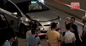 Hong Kong Police Chase Ends In Crash, Leaving Two Injured Police officer injured in Ho Man Tin road operation